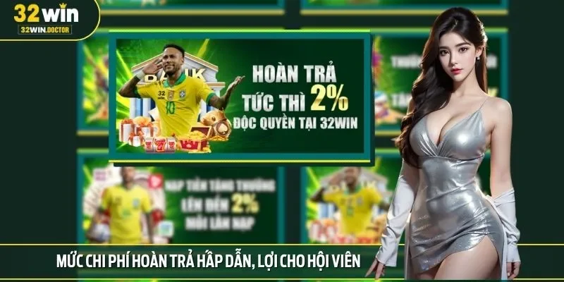 Mức chi phí hoàn trả hấp dẫn, lợi cho hội viên
